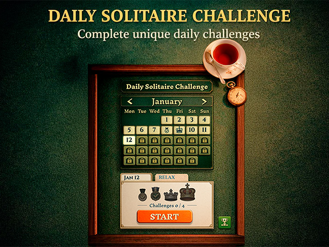 Daily Solitaire Challenge Screenshot 1